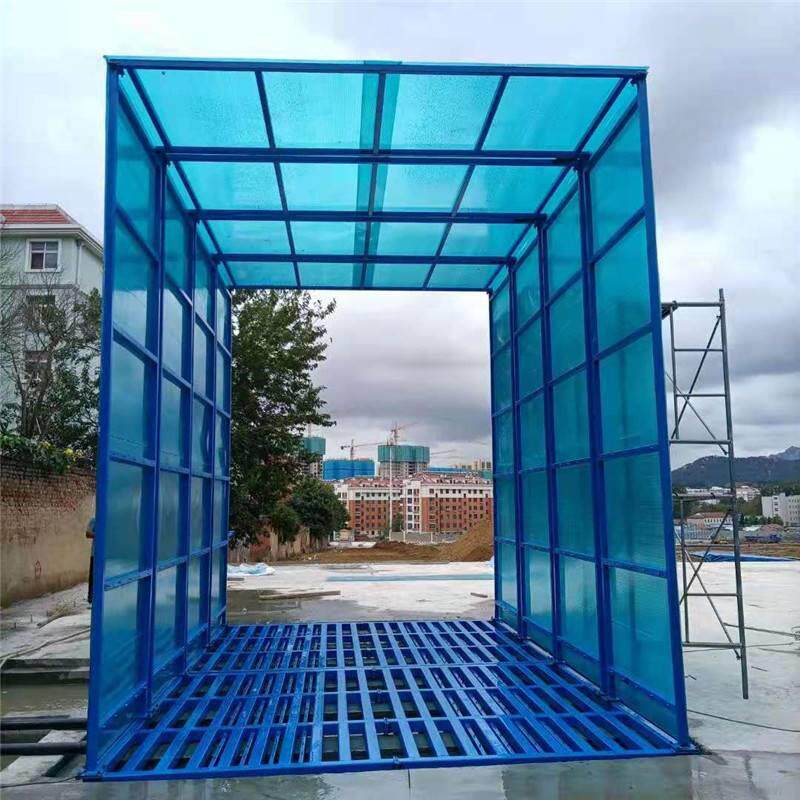 山东济宁阳光板洗轮机全自动感应洗车台循环用水洗车机