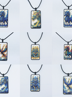 景德镇陶瓷毛衣链吊坠龙凤凰貔貅