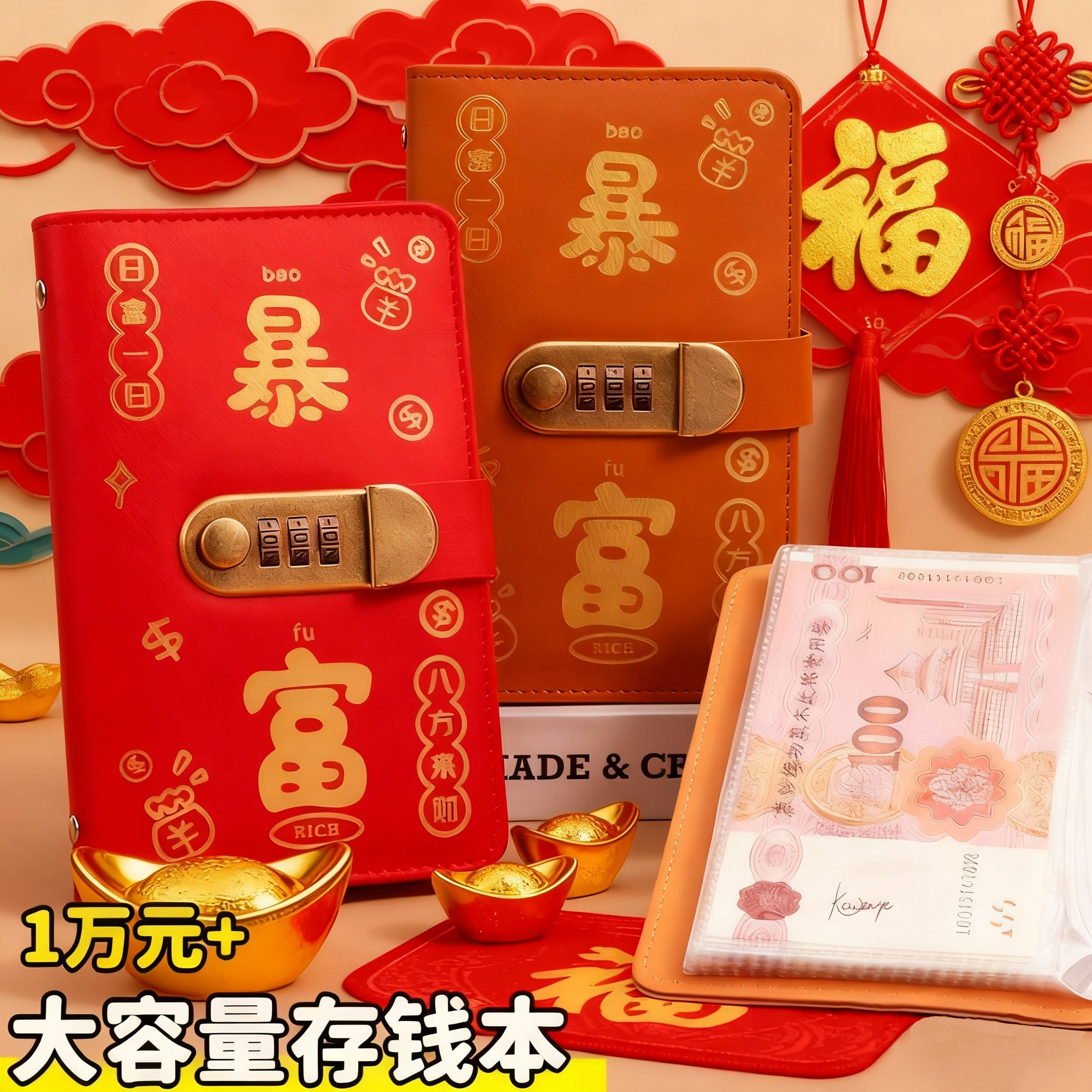 国潮存钱夹钱册2025新款高颜值