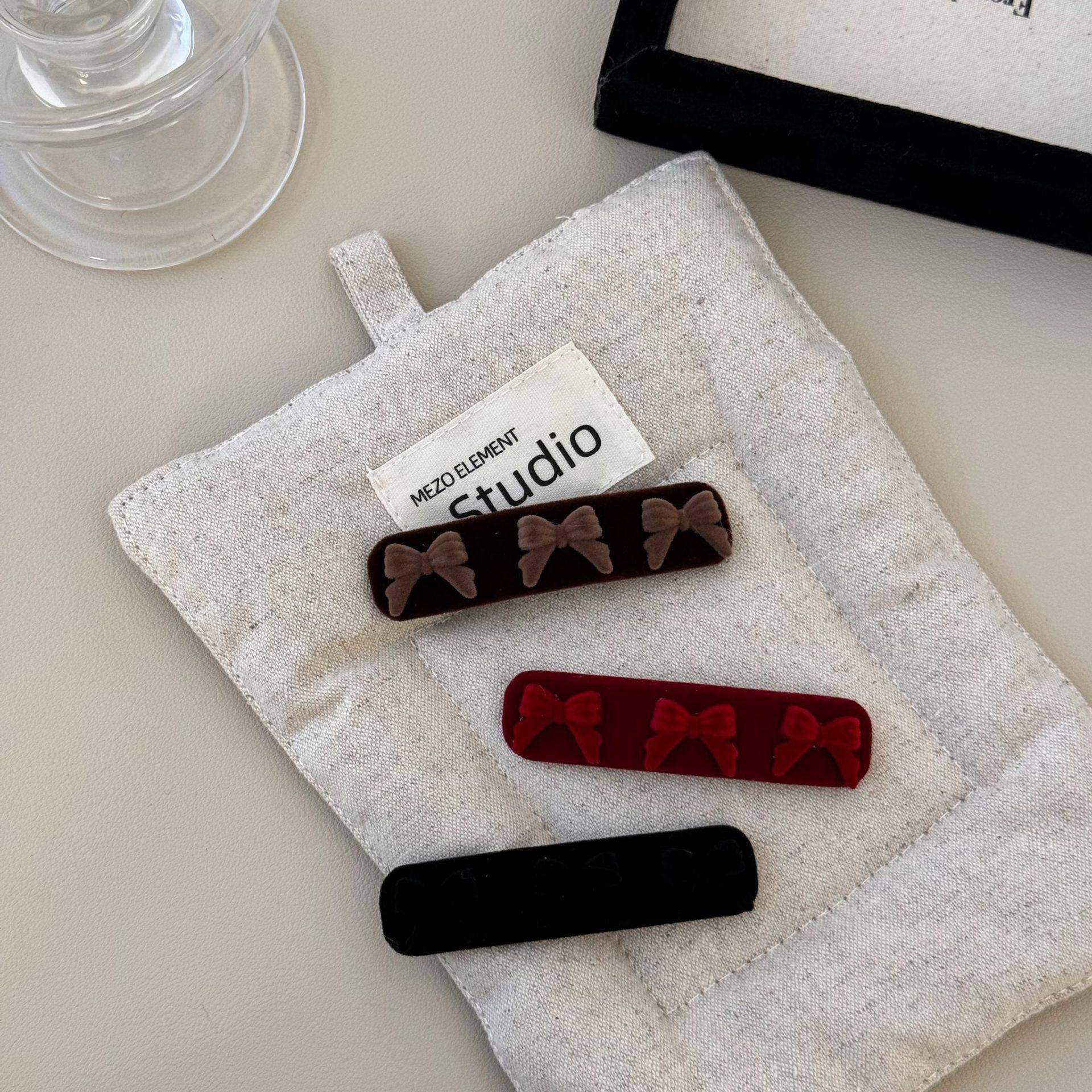 韩国秋冬纯色长条发夹可爱甜美复古风蝴蝶结丝绒发夹侧边夹BB夹子,饰品/流行首饰/时尚饰品新,发饰,淘宝优惠券,粉丝福利购,淘宝优惠卷