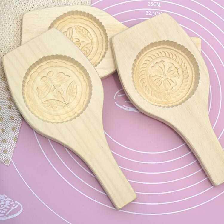 木质月饼模具卡通模具家用南瓜饼绿豆糕馒头点心糕点宝宝辅食模具