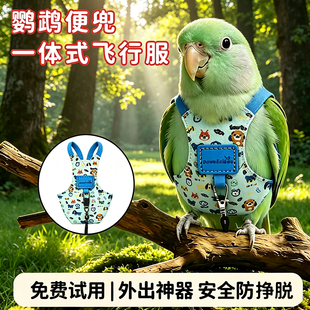 鹦鹉屎兜小太阳鹦鹉尿不湿虎皮玄凤和尚四季款小鸟两脚衣宠物服装
