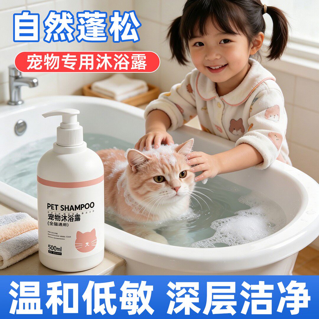 杀菌除臭！宠物沐浴露猫狗通用
