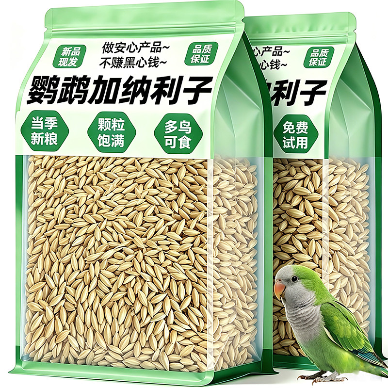 加纳子鸟零食鹦鹉谷穗虎皮鹦鹉专用磨牙棒奖励零食颗粒饱满鸟用品