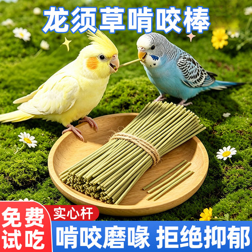 鹦鹉磨牙棒天然龙须草