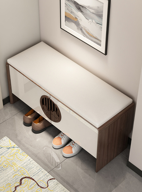 换鞋凳家用门口软包坐垫鞋柜坐凳一体穿鞋凳进门凳可坐式储物鞋架