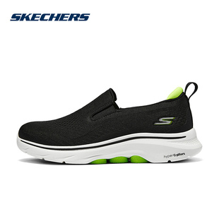 Skechers斯凯奇夏季男GOWALK7健步透气缓震舒适休闲鞋216637/BKLM