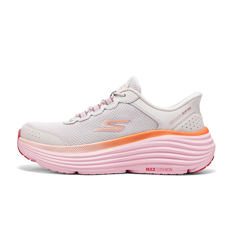 Skechers斯凯奇女鞋2025春季新款跑步回弹休闲运动鞋129474-LTPK