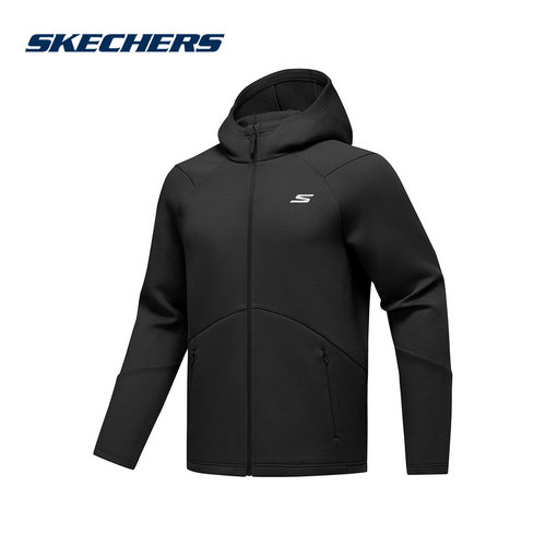 斯凯奇冬季新款时尚舒适夹克男子梭织外套 P425M063/0018