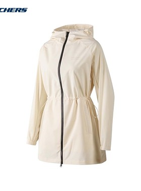 Skechers斯凯奇春季女子时尚舒适休闲梭织外套P124W002/02SB