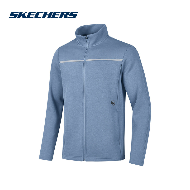 斯凯奇官方旗舰2024秋男针织外套