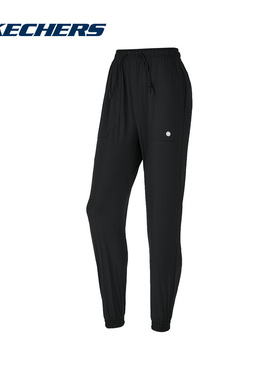 Skechers斯凯奇夏季女休闲长裤速干运动裤束脚裤 P224W056/0018