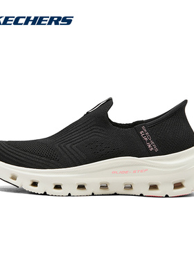 Skechers斯凯奇闪穿鞋女舒适一脚蹬休闲健步鞋运动鞋 150422/BLK