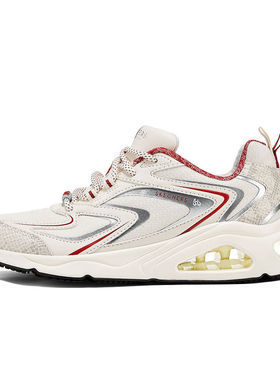 Skechers斯凯奇春蛇年新年款女鞋复古缓震慢跑鞋800029/WRD