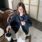 美式复古短款牛仔外套女春秋2025新款小个子今年流行爆款夹克上衣，女装短外套，2C168