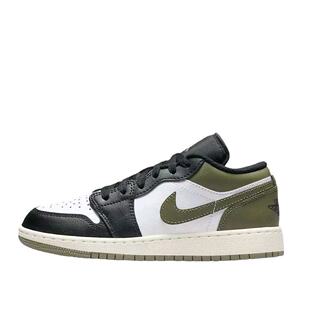 Jordan耐克Air Jordan1LOW百搭防滑耐磨低帮篮球鞋黑绿553560-092