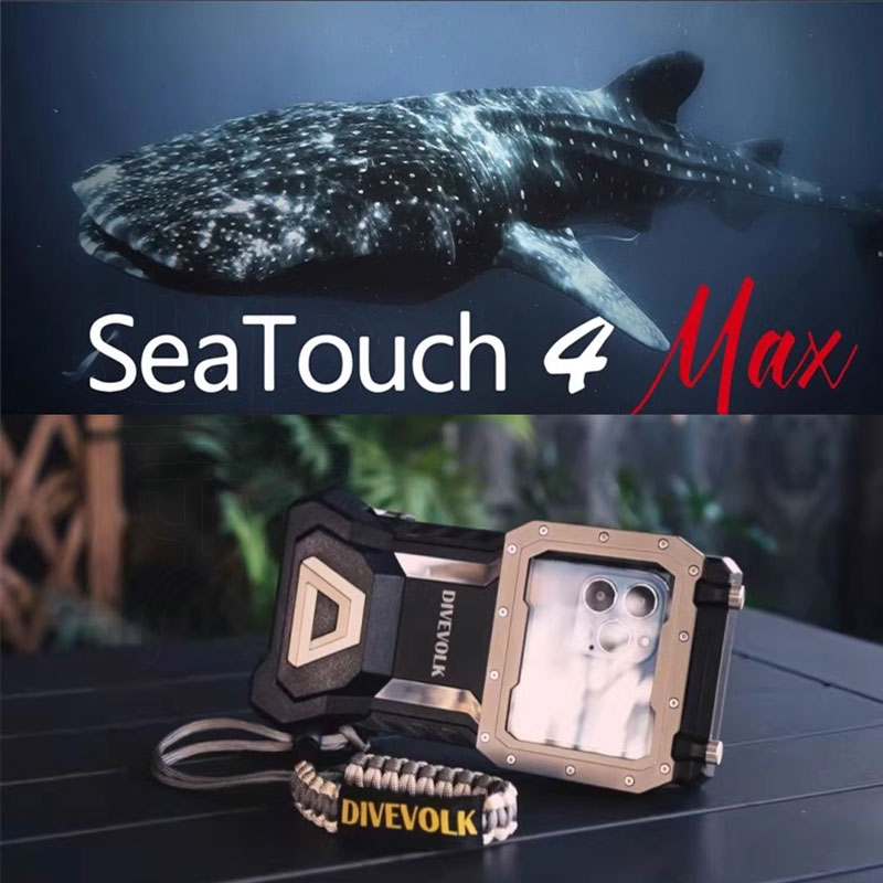Divevolk SeaTouch4 Max铂金版手机水下潜水壳苹果防水壳触摸屏