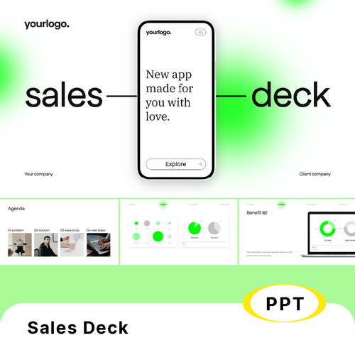 27页简约荧光渐变APPUI模板