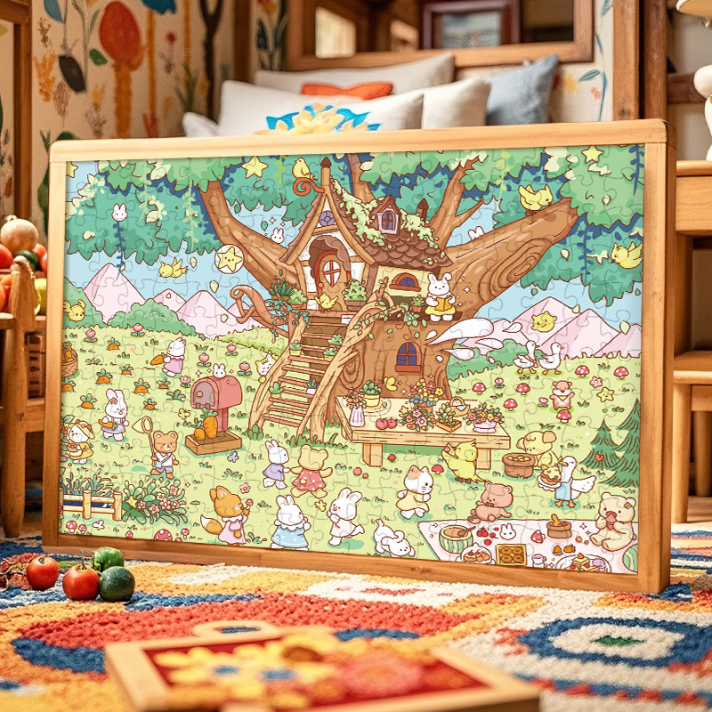 儿童益智拼图100片3岁以上