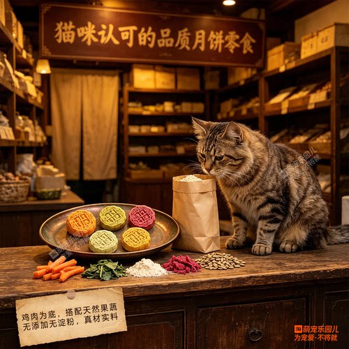 宠物猫咪中秋月饼礼盒冻干零食