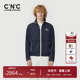 CNC男装 奥莱logo满印轻薄透气夹克男春夏新款 潮流轻奢休闲外套