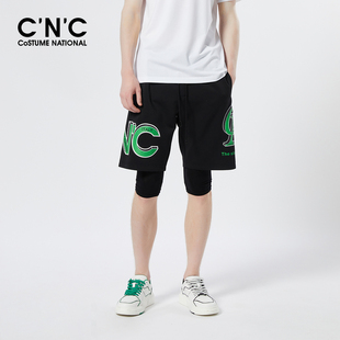 品质珠地棉 夏季 吸汗透气 奥莱五分裤 字母印花休闲短裤 CNC男装