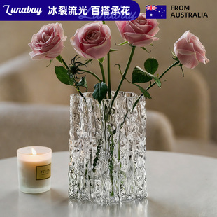 Lunabay澳大利亚高级感花瓶摆件网红ins风透明玻璃水养插花 LB151