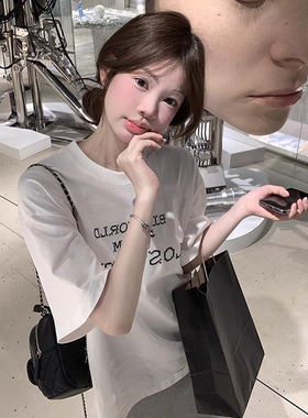 ELOF01638# 官图 21支纯棉210克（100%棉）慵懒宽松卡通印花短袖T