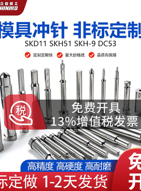 定做冲针冲头定制SKD11非标来图SKH-51异型M42T冲A冲DC53模具配件
