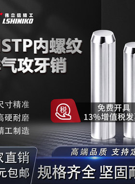 轴承钢MSTP精密排气攻牙销汽车模标准排气槽销钉内螺纹定位圆销棒
