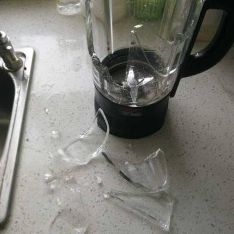 维修破壁机玻璃杯养生料理机容器玻璃杯子摔碎摔裂打碎更换玻璃杯