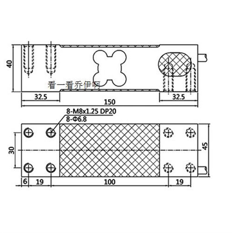 悬臂梁称重测力传感器箱式人体称称重传感器四角平衡测力