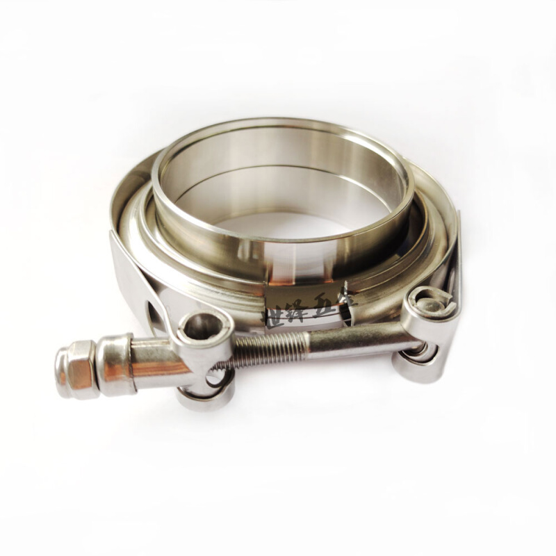 极速排气管卡g箍304不锈钢子母法兰消声器抱箍V型喉箍管夹卡扣现