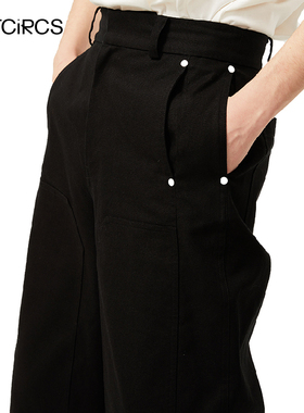 OUTCiRCS 双层口袋铆钉工装裤 「RIVETS OVERALLS」