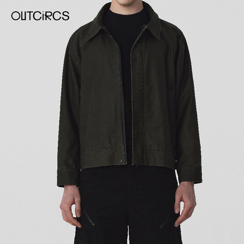 OUTCiRCS复古几何工装夹克外套男