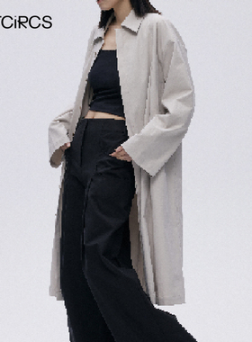 OUTCiRCS 折页风衣新款男女款春秋长款休闲外套 wind jacket