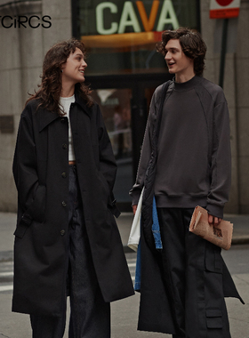 OUTCiRCS   大口袋工装风衣外套男LARGE POCKET TOOLiNG OVERCOAT