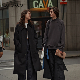 OUTCiRCS 大口袋工装风衣外套男LARGE POCKET TOOLiNG OVERCOAT