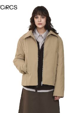 OUTCiRCS  打褶廓形棉服 PLEATED SILHOUETTE COTTON JACKET