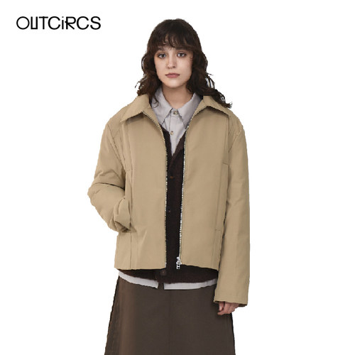 OUTCiRCS冬季棉服打褶廓形