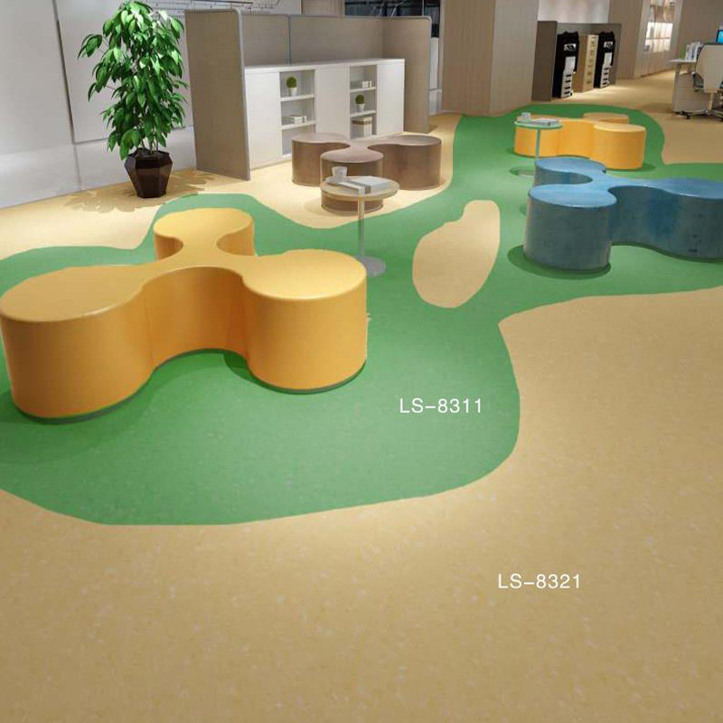 PVC塑胶地板丽圣沪韵 仿同透密实底卷材 办公室学校环保阻燃地胶,家装主材,地板革,淘宝优惠券,粉丝福利购,淘宝优惠卷