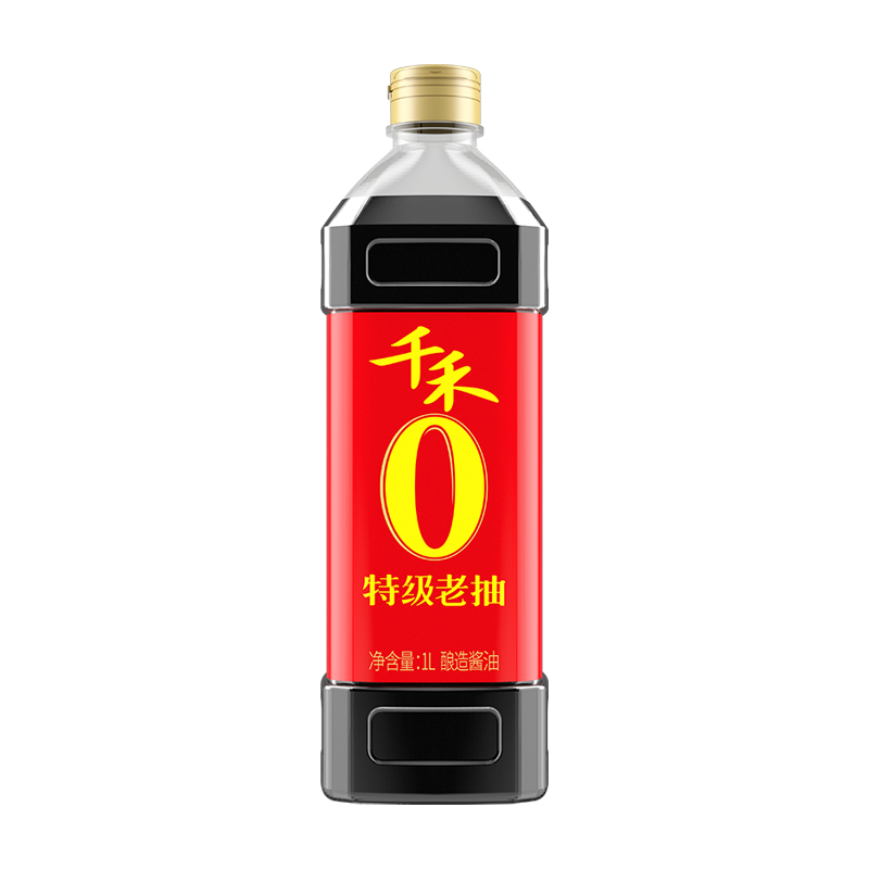 千禾东坡红老抽1L*1瓶特级酱油炒菜红烧上色红亮提鲜家用调味品