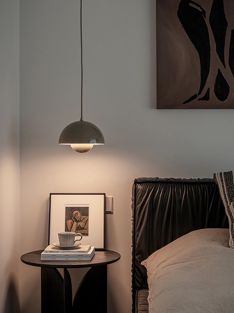 米光丹麦床头吊灯现代简单可调花蕾餐厅灯主卧室儿童流行小吊灯长