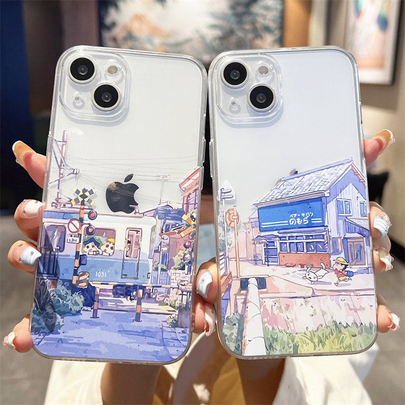 苹果透明硅胶卡通手机壳