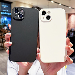 简约硅胶直边软壳适用于iphone11promax苹果12/13手机壳14pro全包边8plus男女16防摔7苹果15u华为x小米保护套