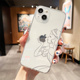 创意线条白雪公主适用iphone13promax苹果12手机壳15 xr硅胶6p保护壳 8plus防摔17 14透明女17 16苹果11全包7