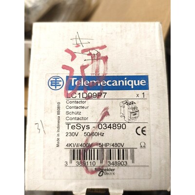 Telemecanique施耐德LC1D09P7交流接触器 议价