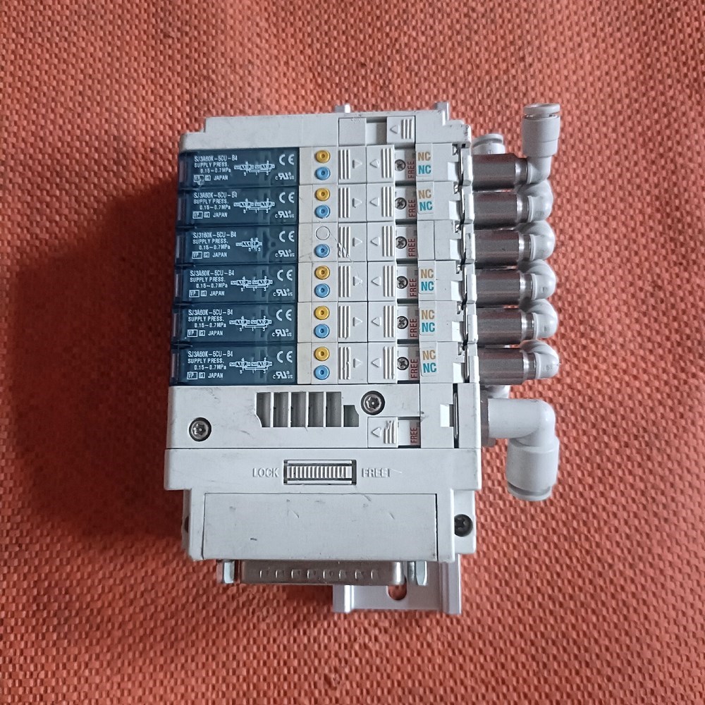 SMC电磁阀组 SJ3A60K-5CU-B4 2组现货实物 议价