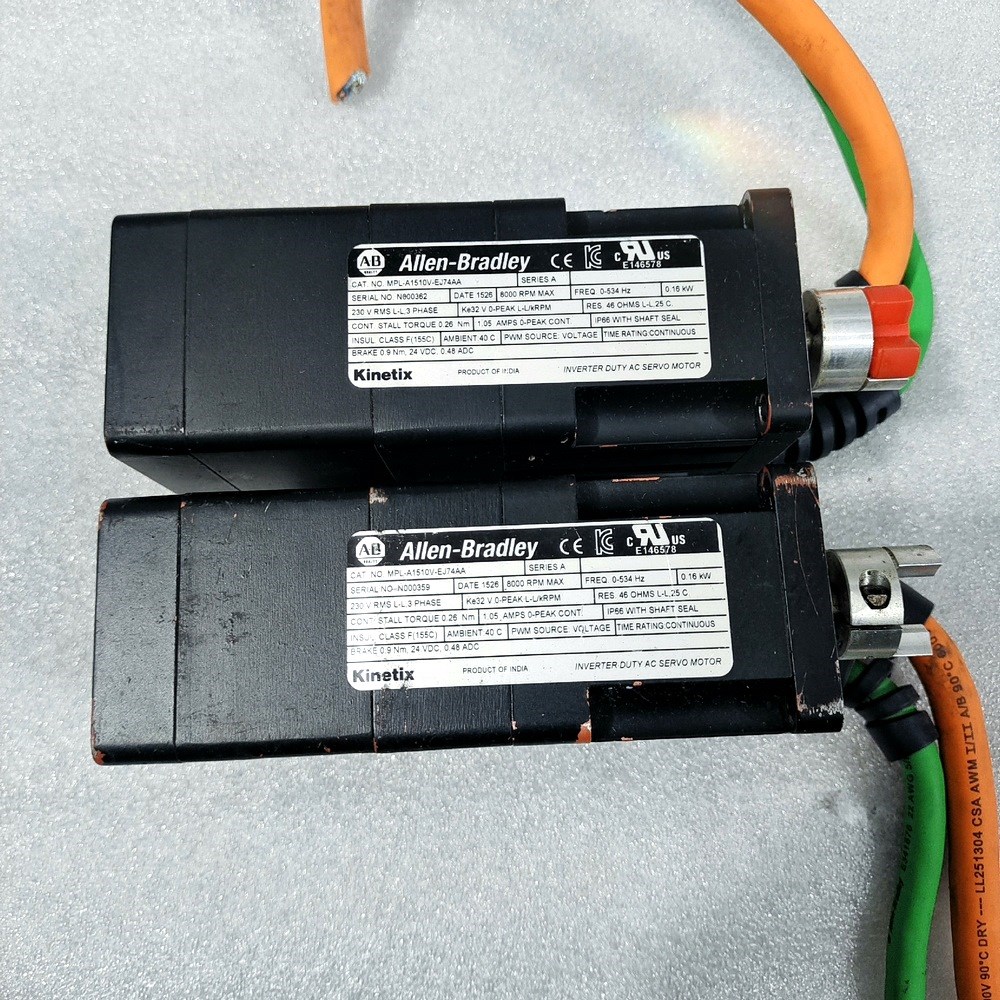AB伺服电机MPL-A1510V-EJ74AA带刹车原装拆 议价
