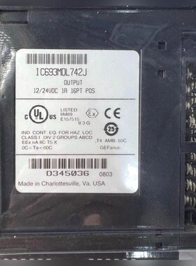 原装GE模块 IC693MDL742J1224VDC 议价